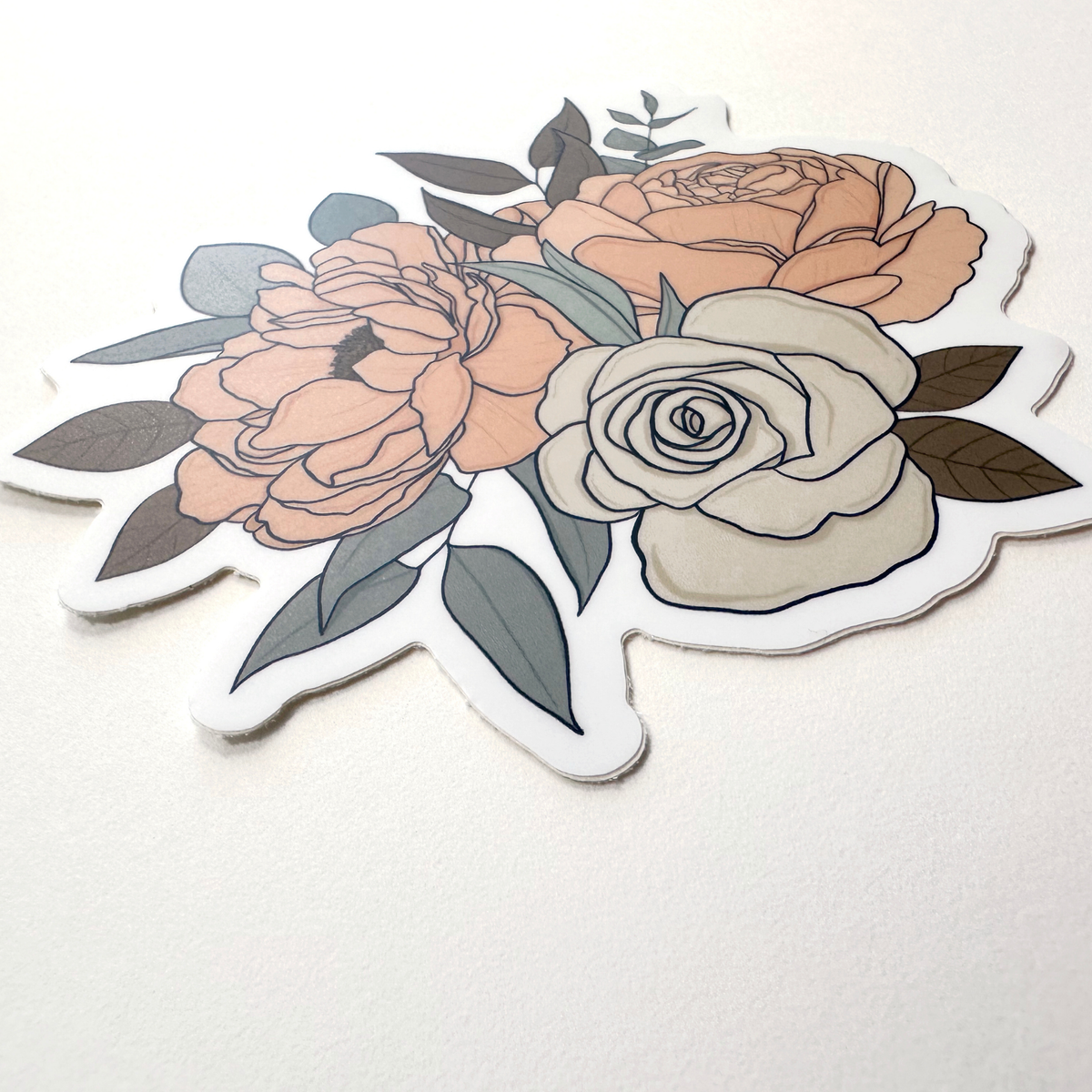 Vinyl Floral Sticker | Claire