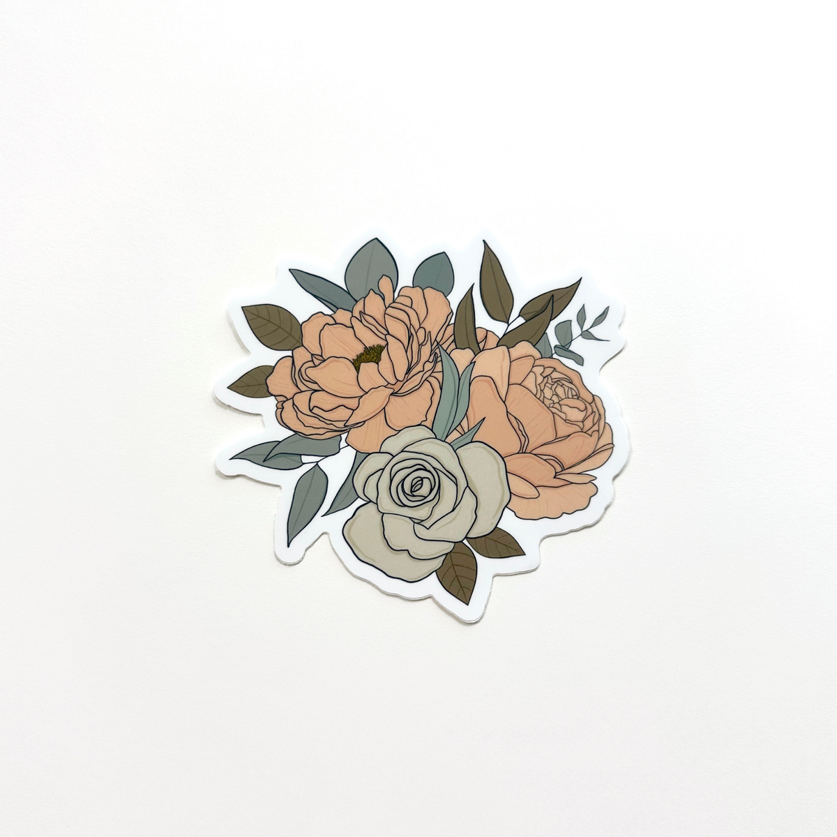 Vinyl Floral Sticker | Claire