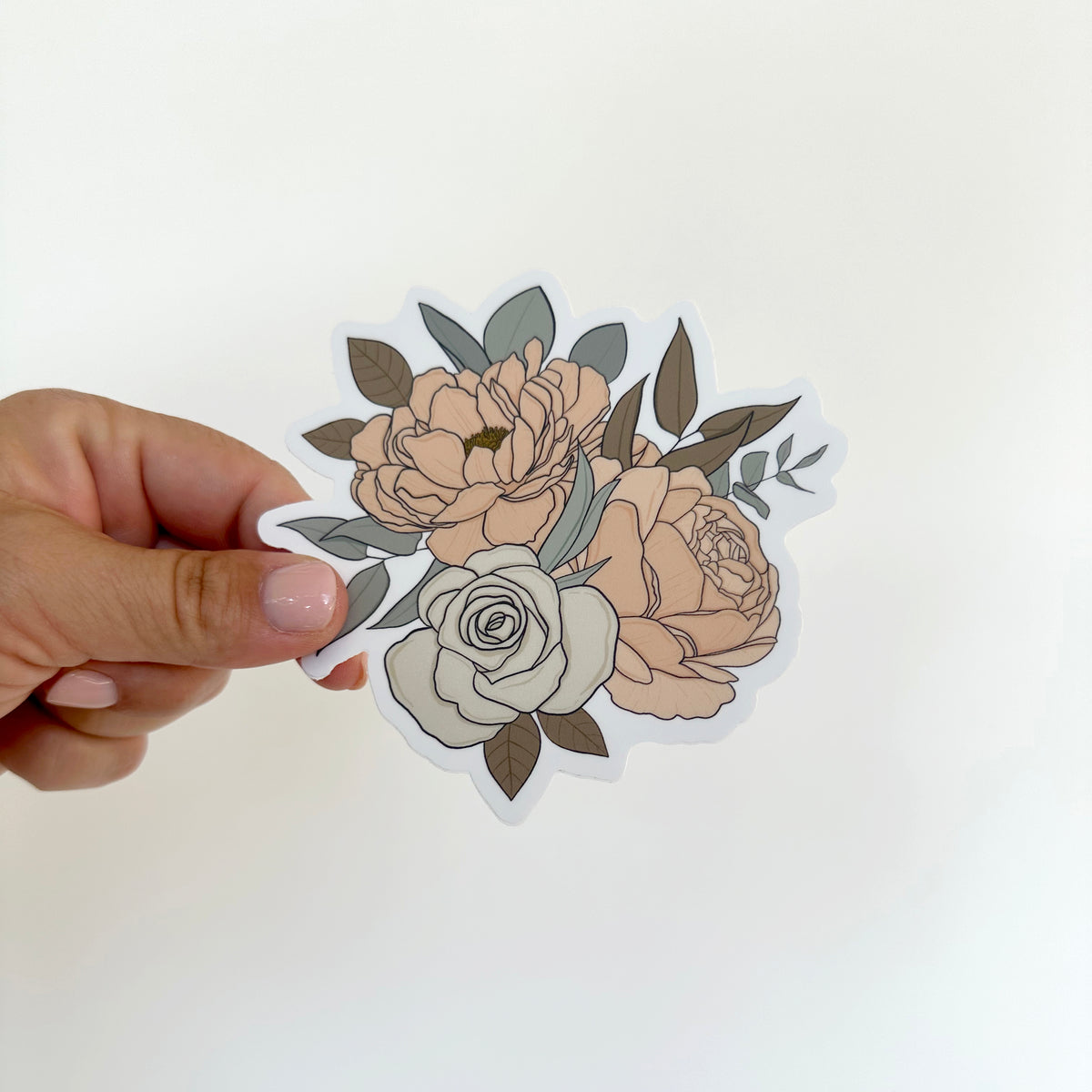 Vinyl Floral Sticker | Claire