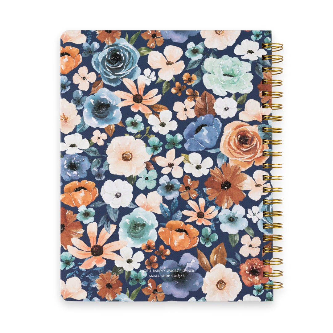 Lined Notebook | Rust and Royal Floral
