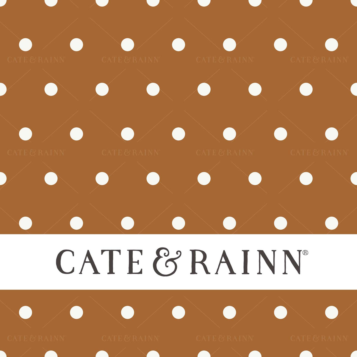 Burnt Orange Polka Dot Seamless Pattern | Farm and Meadow Collection
