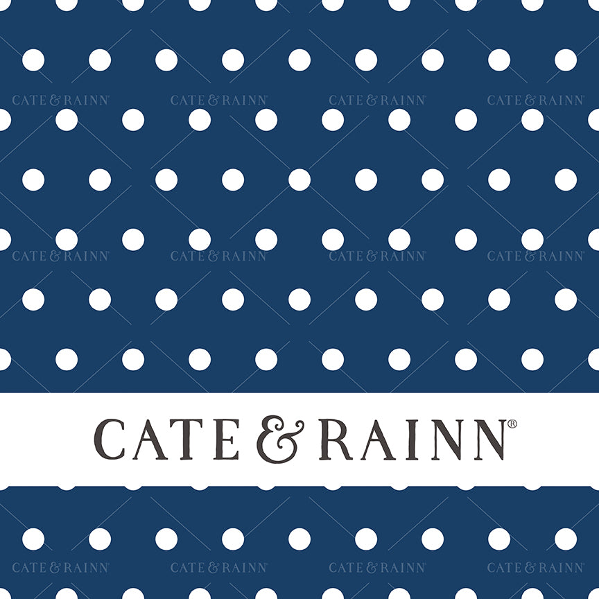 Navy Blue Polka Dots Seamless Pattern | Birthday Bash Collection