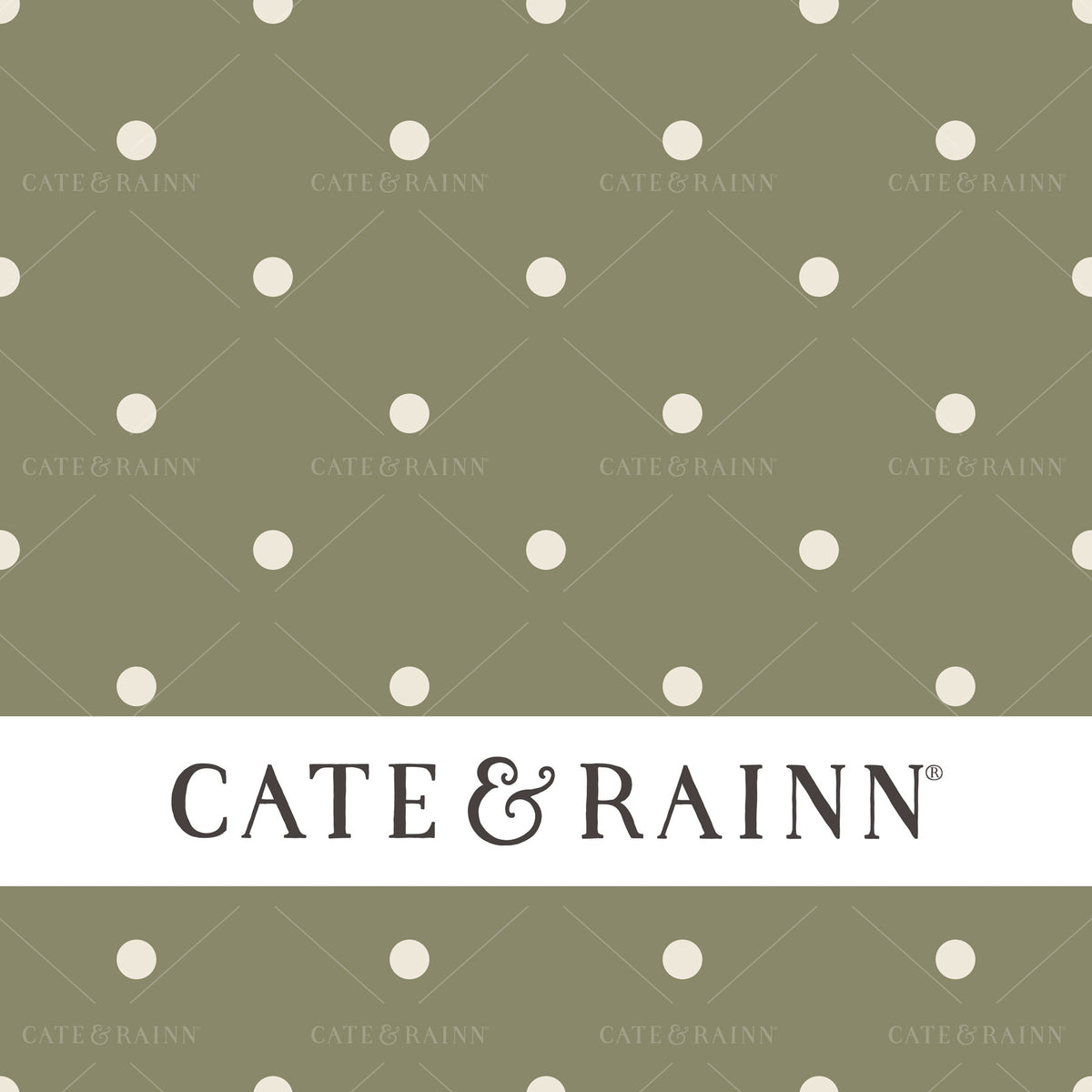 Vintage Green Polka Dot Seamless Pattern | Briar and Pine Collection