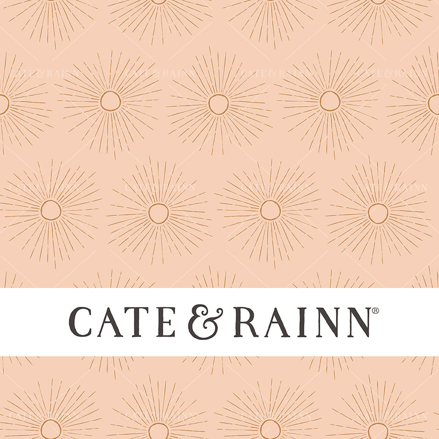 Hand-Drawn Boho Sunburst Seamless Pattern by Cate and Rainn