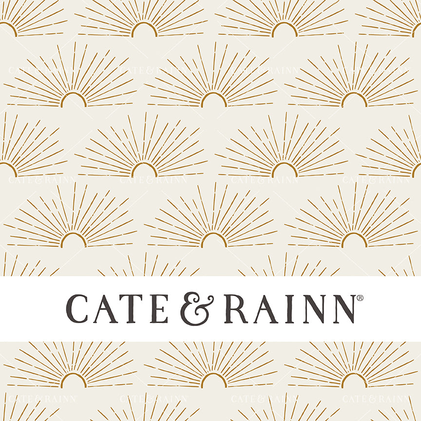 Boho Modern Sunburst Seamless Pattern Design by Cate &amp; Rainn