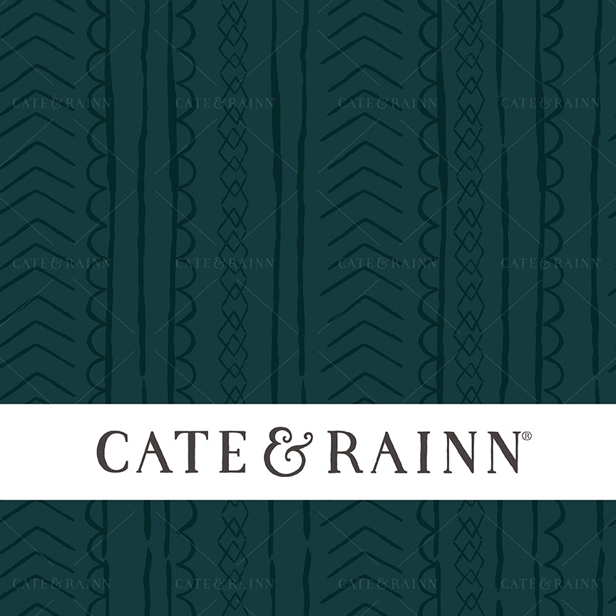 Hand-drawn boho stripe seamless pattern design by Cate &amp; Rainn