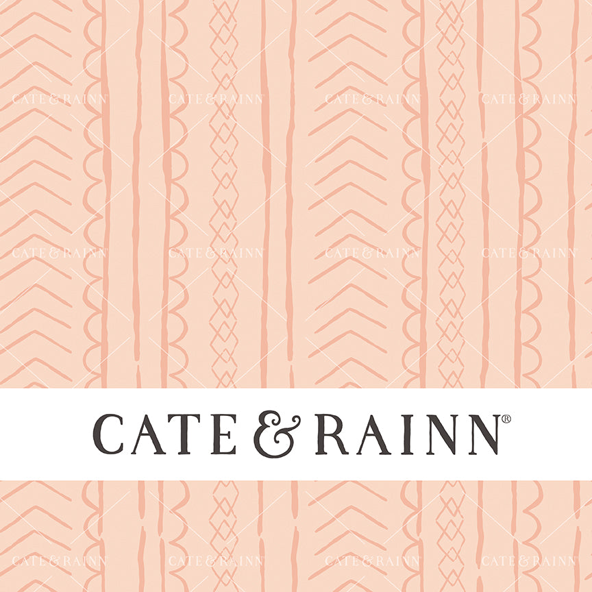 Boho Hand-Drawn Stripe Seamless Pattern Design by Cate &amp; Rainn