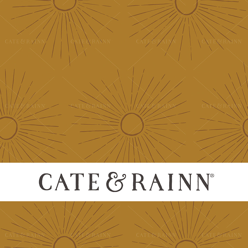 Hand-Drawn Boho Sunburst Seamless Pattern by Cate and Rainn