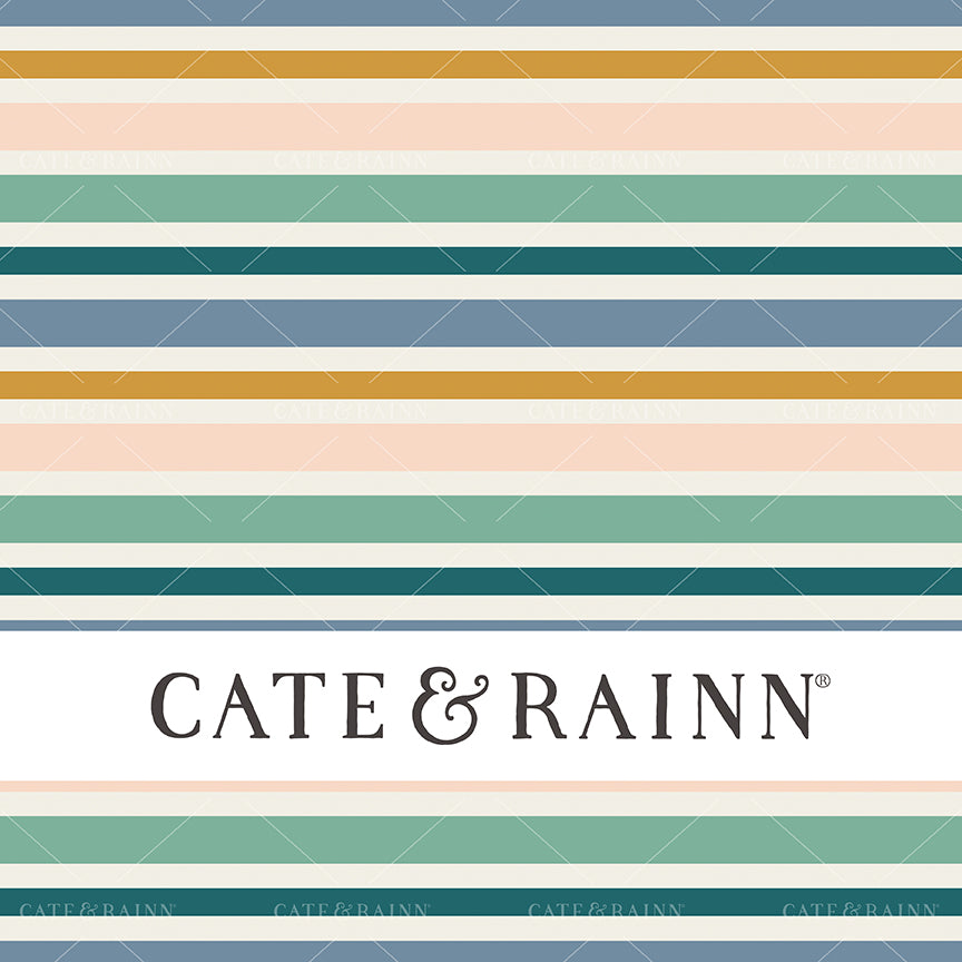 Colorful Stripe Seamless Pattern Design by Cate &amp; Rainn