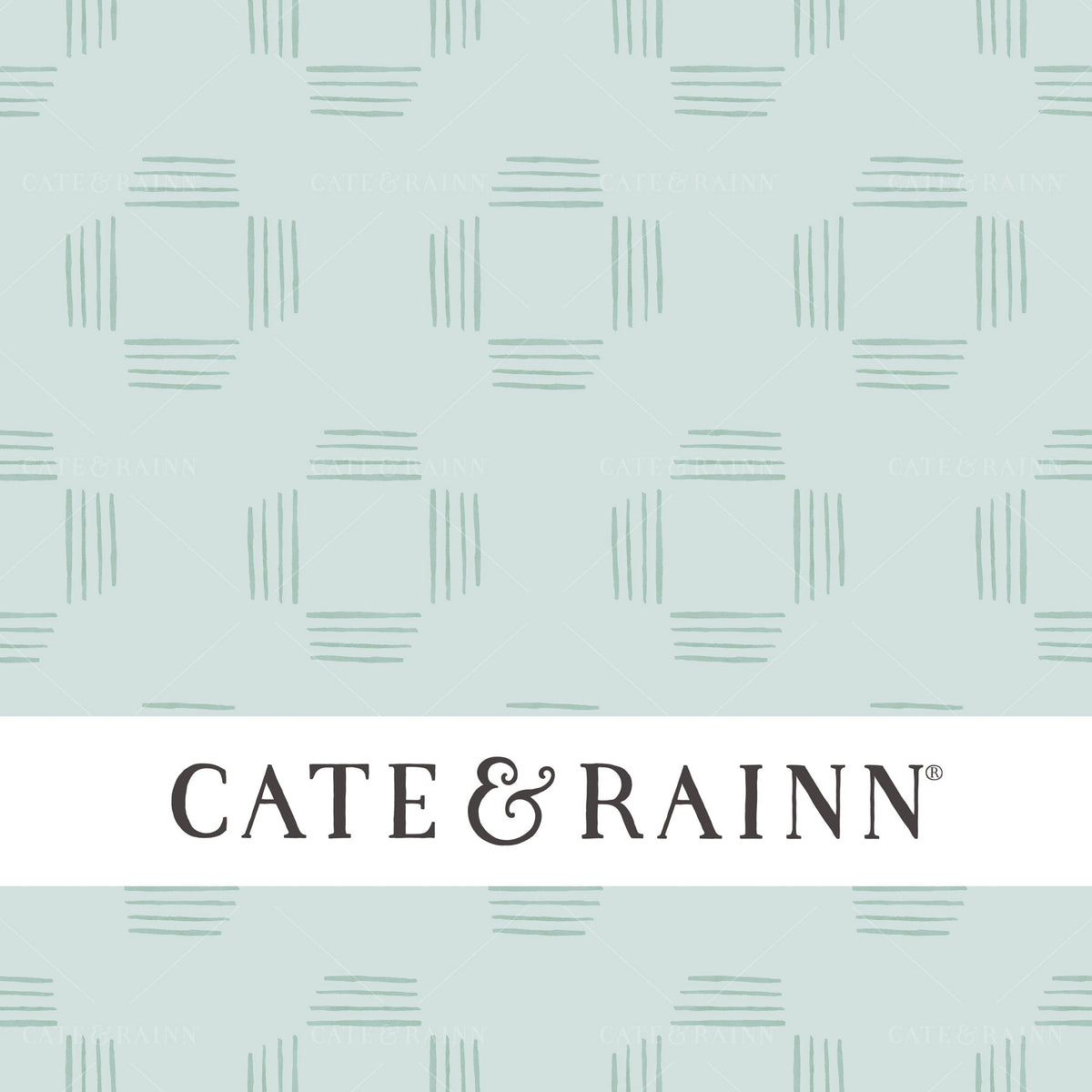 Soft Blue Southwestern Geometric Squares Seamless Pattern | Desert Shine Collection