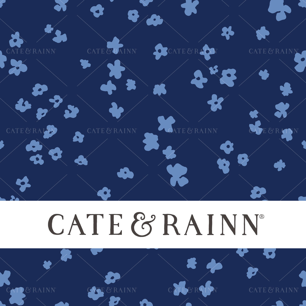 Royal Blue Ditzy Floral Seamless Pattern | Eliza Collection