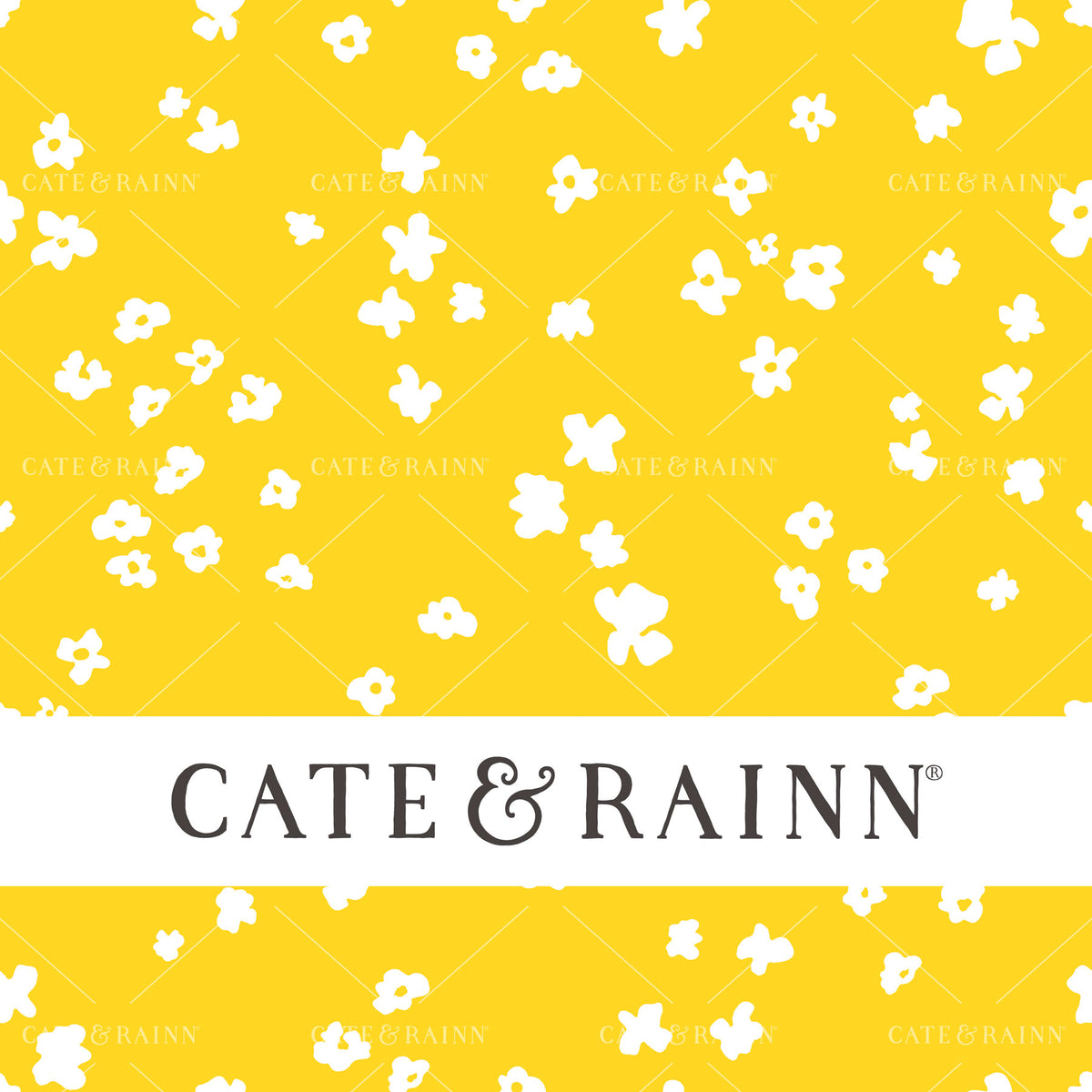 Bright Yellow Ditzy Floral Seamless Pattern | Eliza Collection