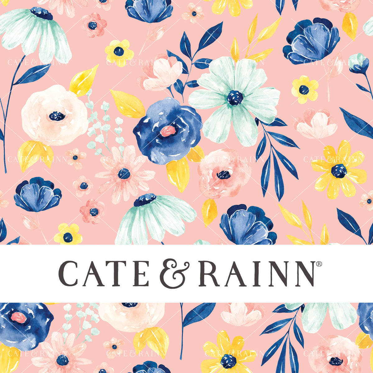 Eliza Floral on Light Pink Seamless Pattern | Eliza Collection