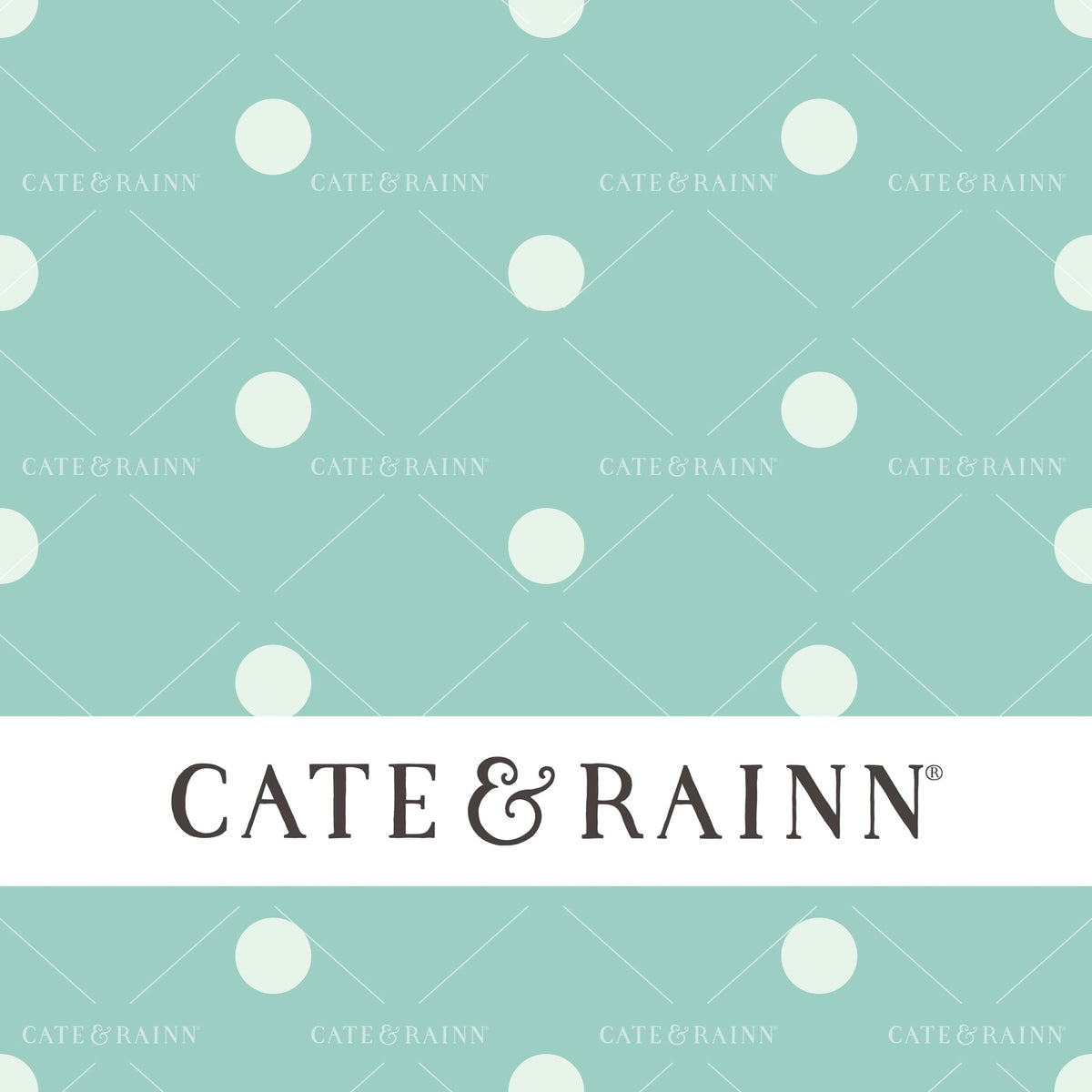 Aqua Polka Dot Seamless Pattern | Eliza Collection