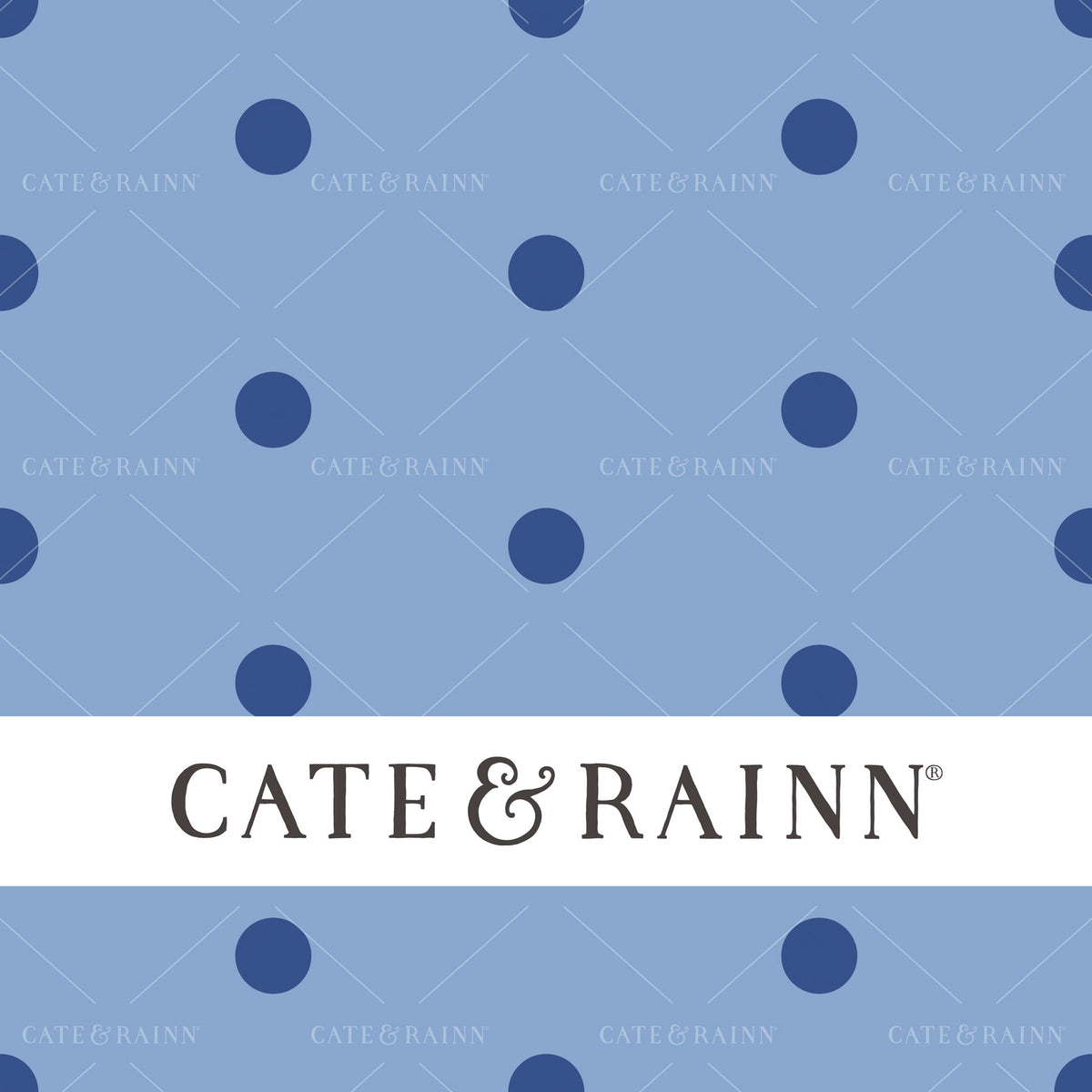 Periwinkle Blue Polka Dot Seamless Pattern | Eliza Collection