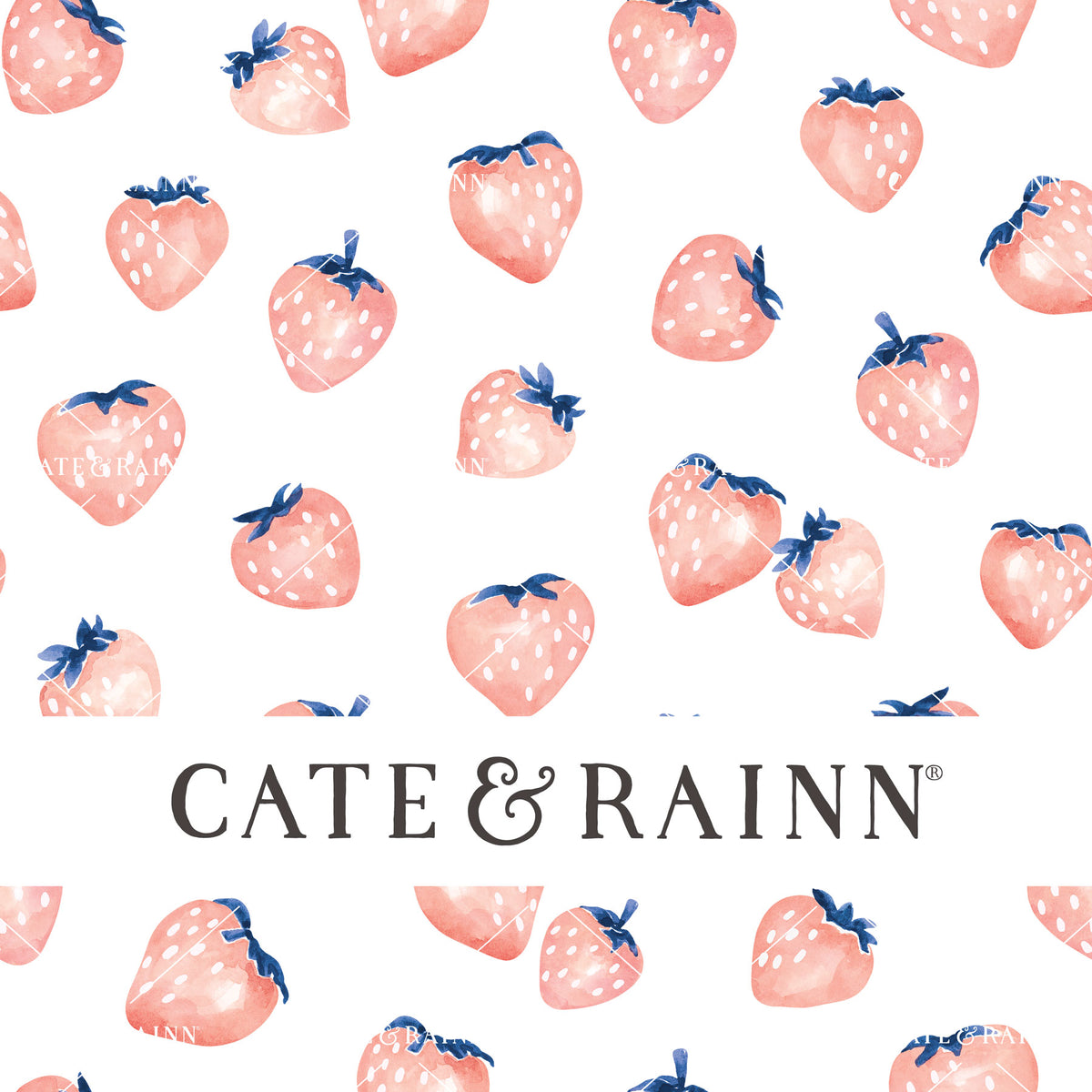 Pink Strawberries Seamless Pattern | Eliza Collection