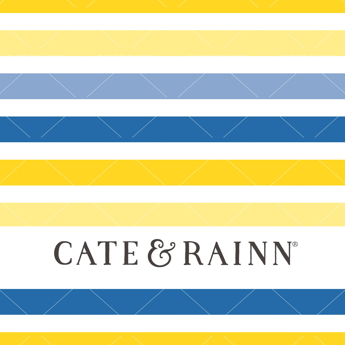 Bright Blue and Yellow Stripes Seamless Pattern | Eliza Collection