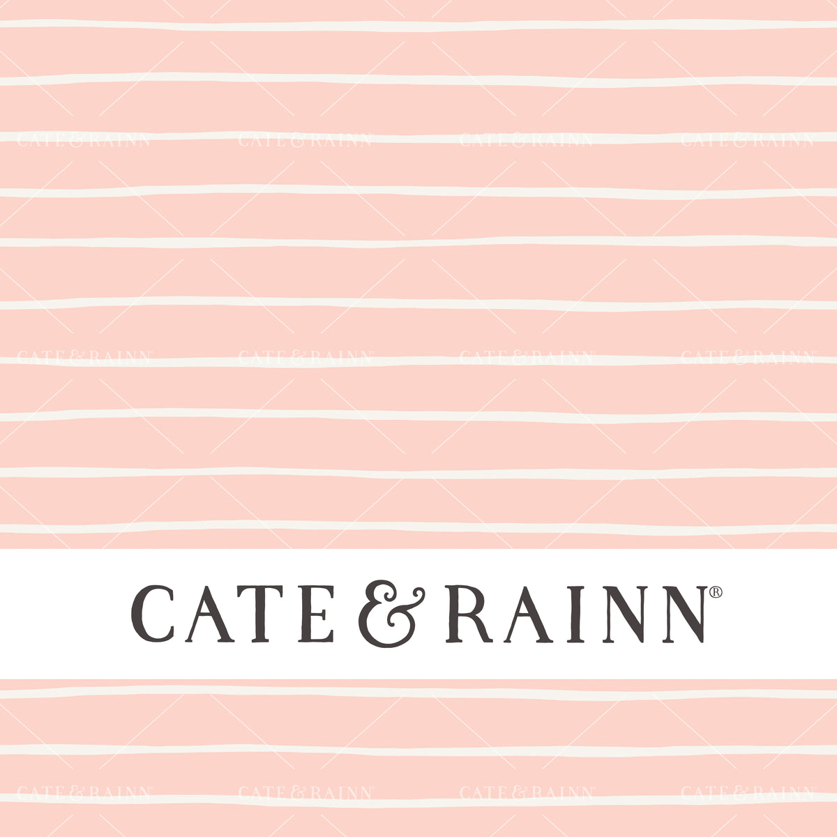 Pink and Cream Stripes seamless pattern design by Cate and Rainn® ©2023