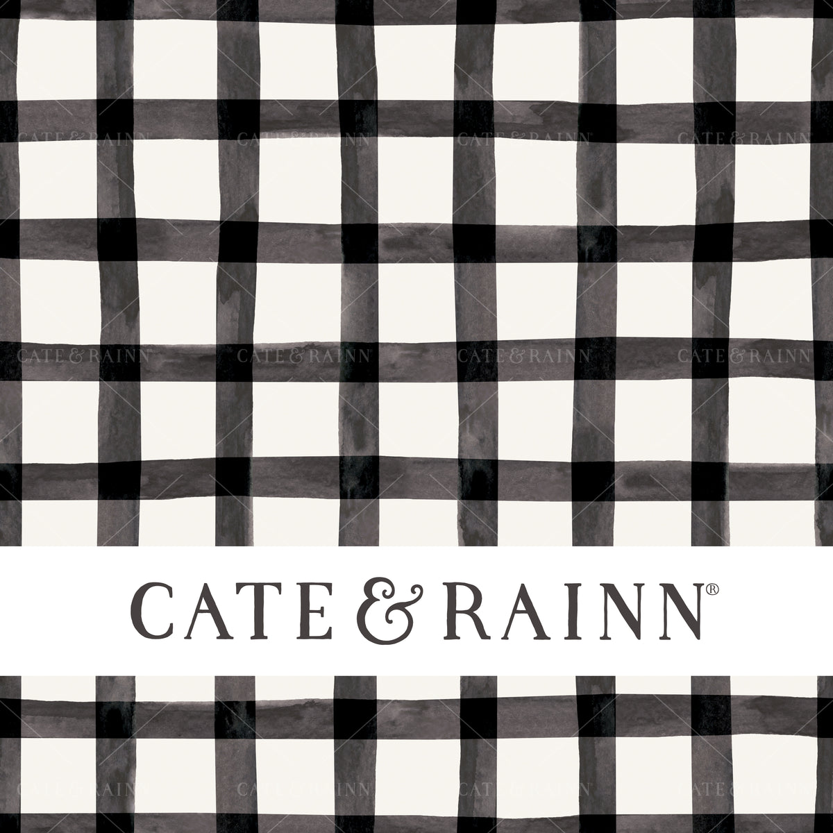 Classic Christmas Buffalo Plaid Seamless Design by Cate and Rainn® ©2023 Cate &amp; Rainn®