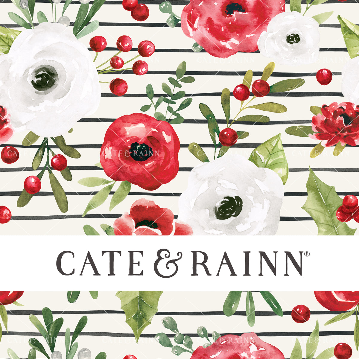 Christmas Floral by Cate and Rainn® ©2023 Cate &amp; Rainn®