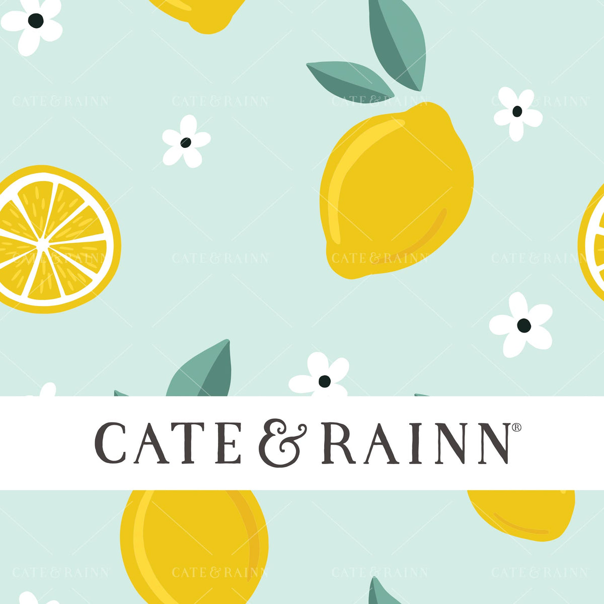 Blue Lemons Seamless Pattern | Lemon Squeezy Collection