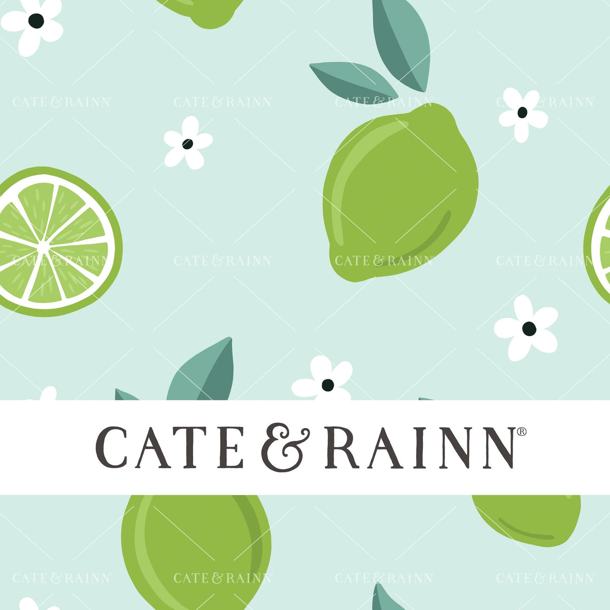 Blue Limes Seamless Pattern | Lemon Squeezy Collection