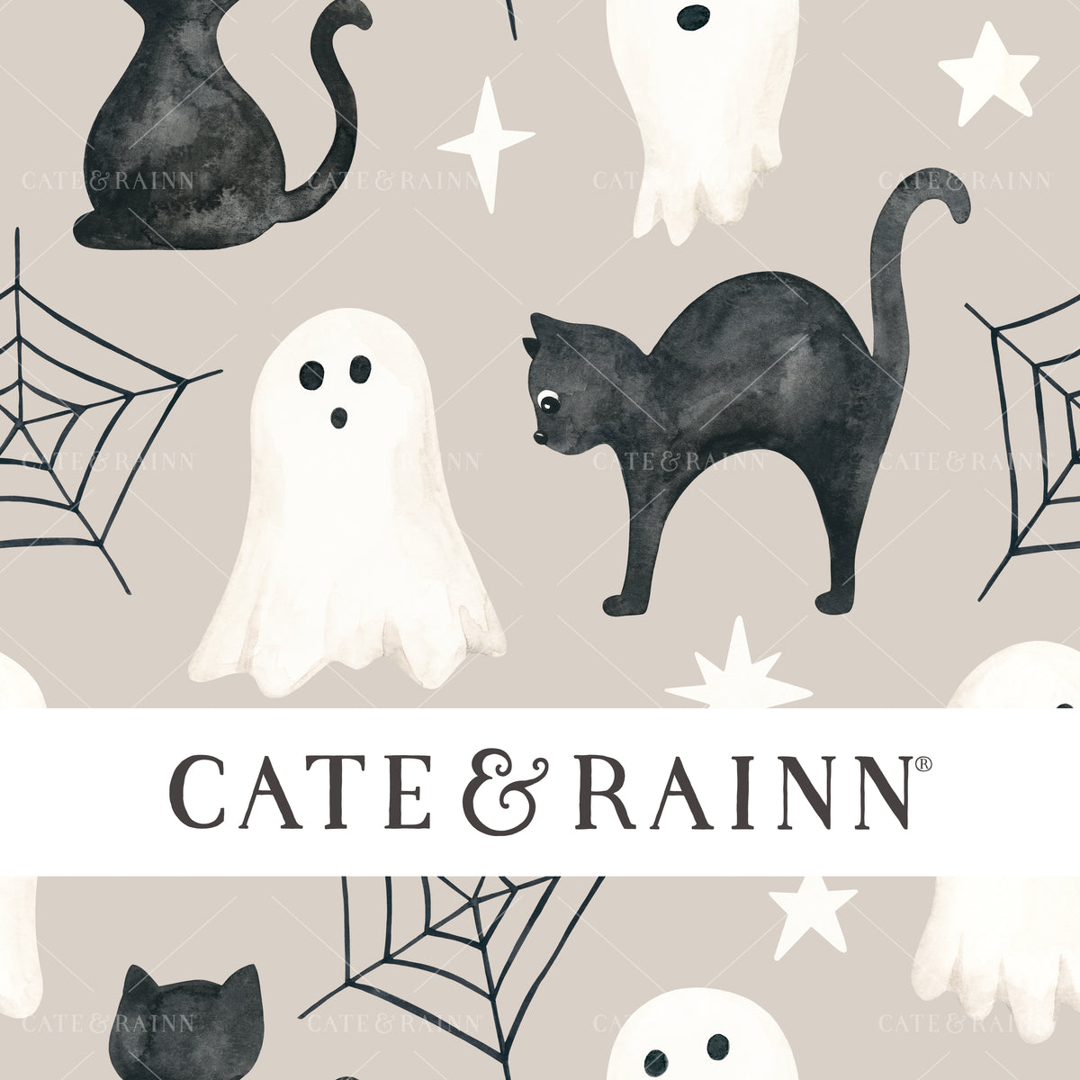 Happy Halloween Seamless Pattern File by Cate and Rainn®