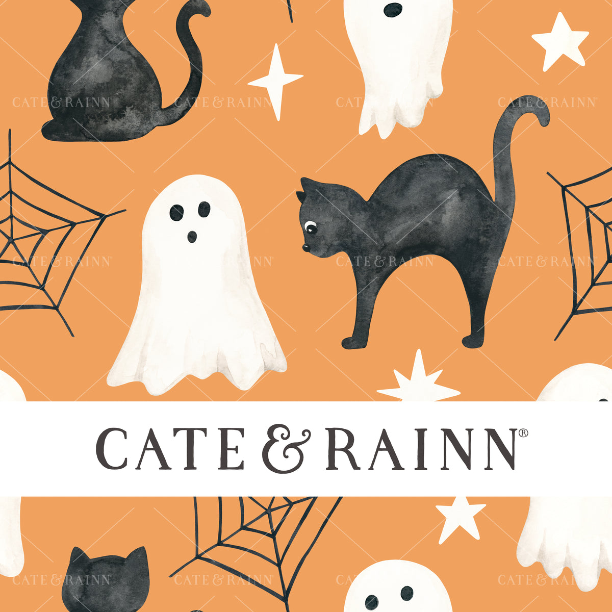 Happy Halloween Seamless Pattern File by Cate and Rainn®