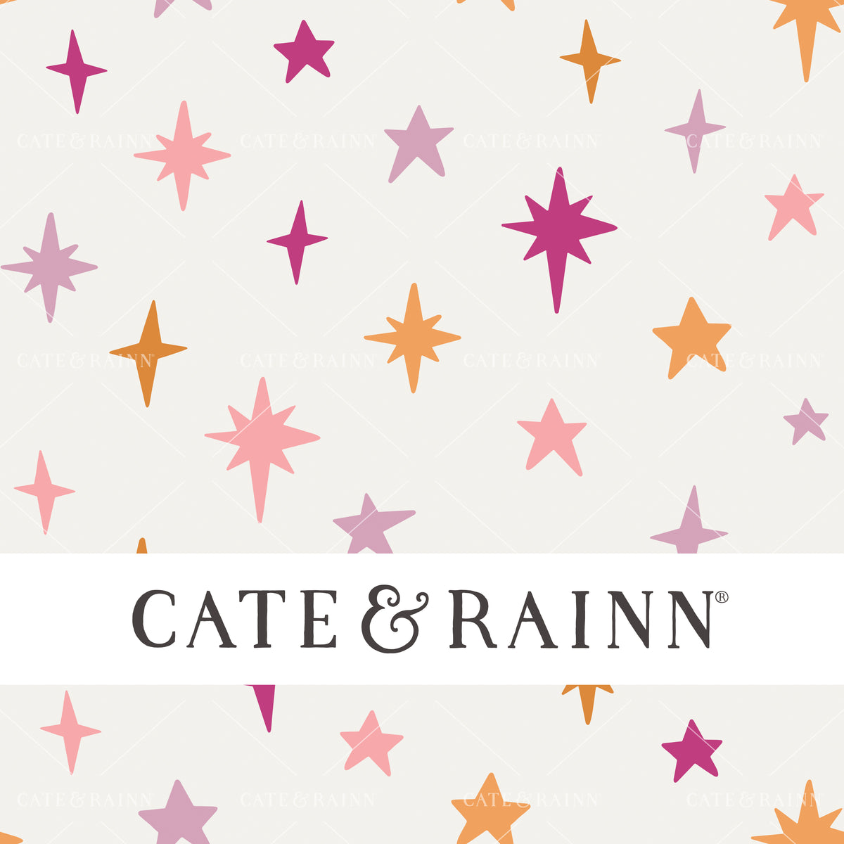 Colorful Stars and Sparkles Seamless Pattern File by Cate and Rainn®