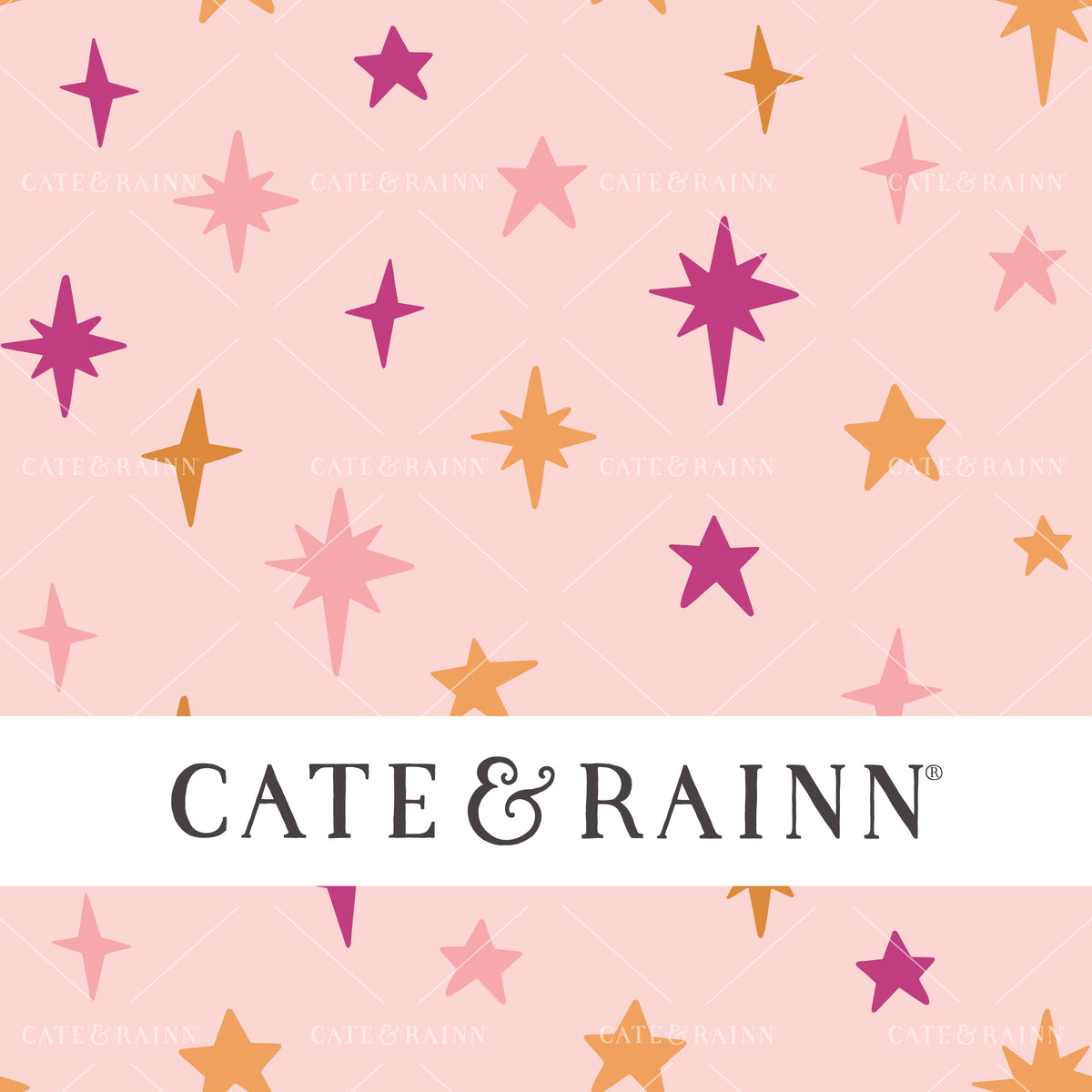 Sparkles and Stars Seamless Pattern Design by Cate and Rainn®