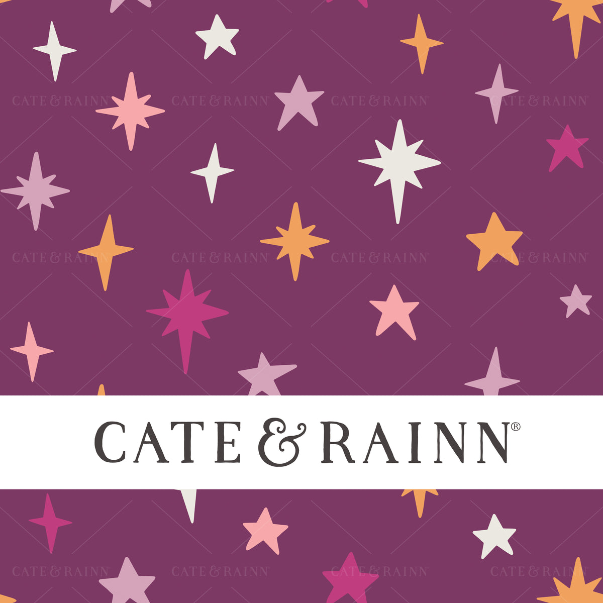 Sparkles and Stars Seamless Pattern File by Cate and Rainn®