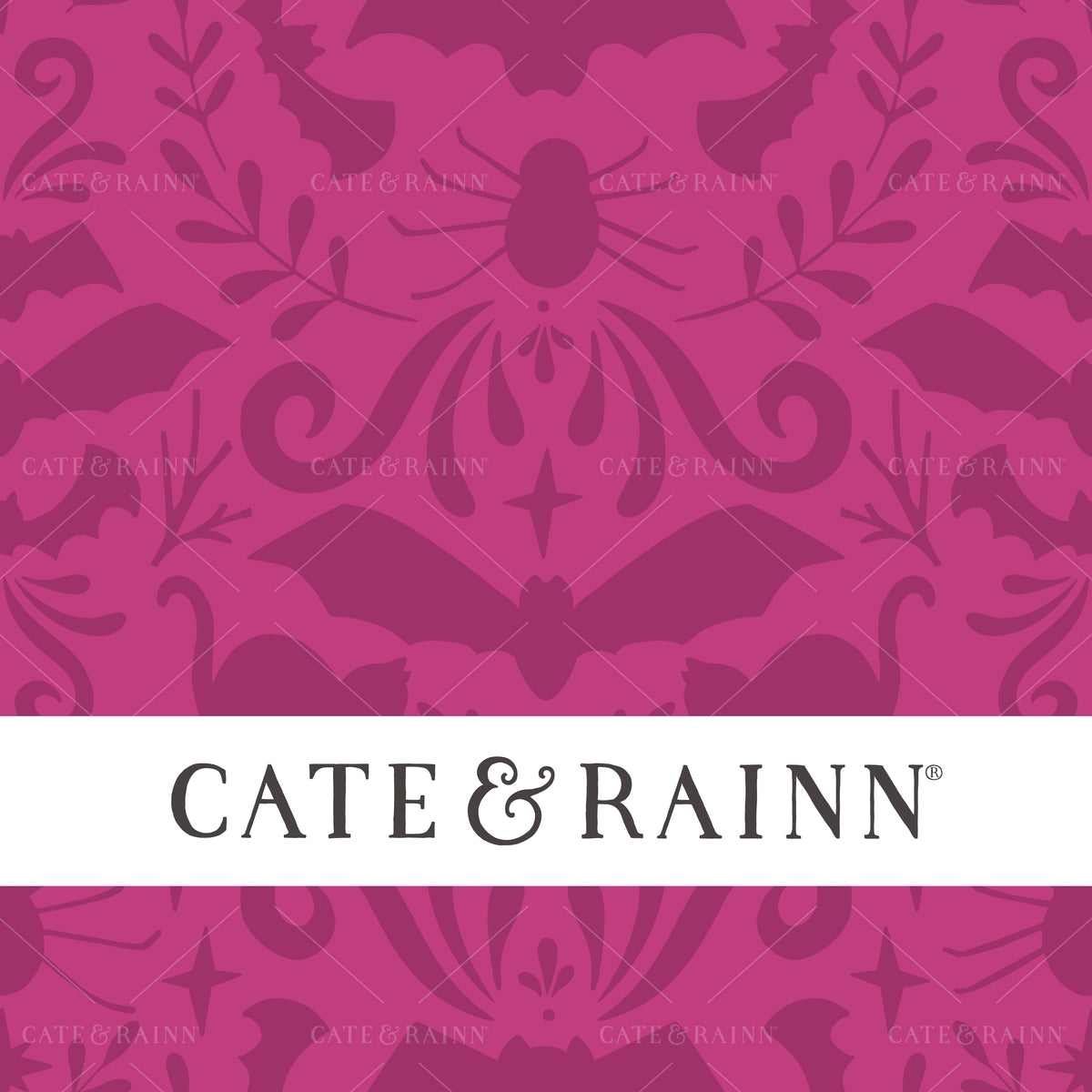 Spooky Gothic Style Halloween Seamless Pattern by Cate and Rainn®