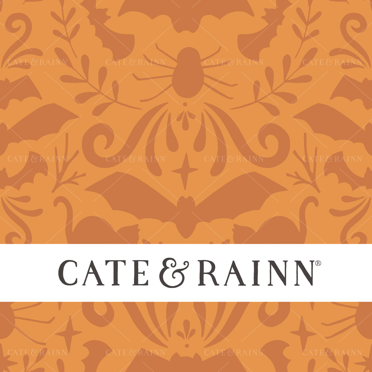 Spooky Gothic Style Halloween Seamless Pattern by Cate and Rainn®