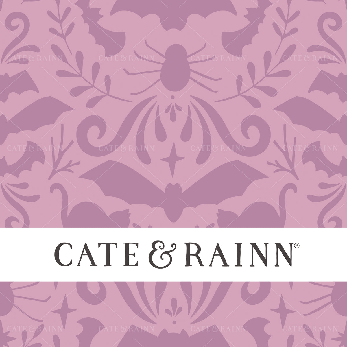 Spooky Gothic Style Halloween Seamless Pattern by Cate and Rainn®