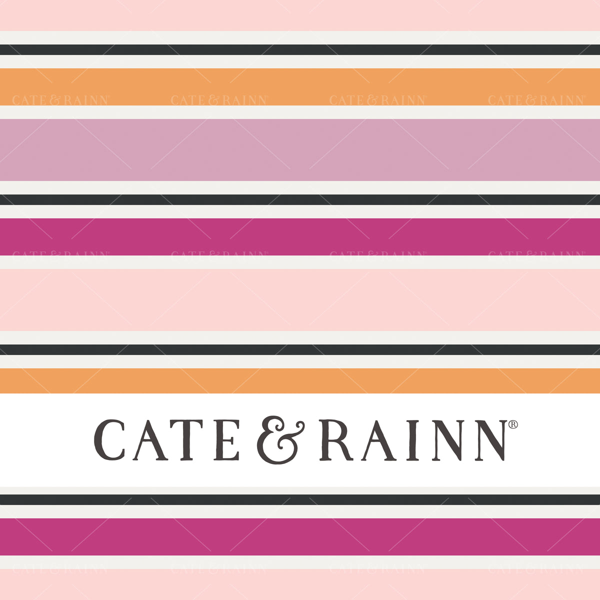 Colorful Halloween Stripes Seamless Pattern by Cate and Rainn®