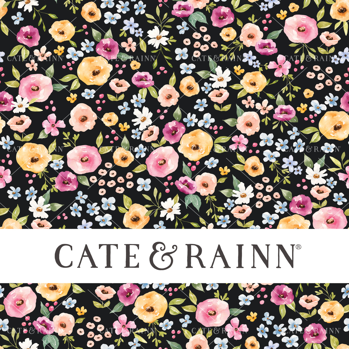 Watercolor Spring Floral Seamless Pattern Design File