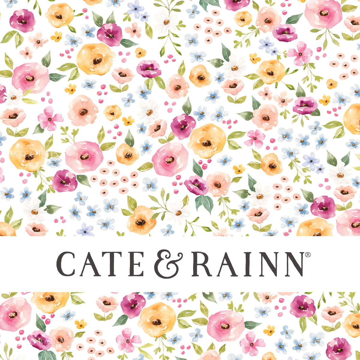Watercolor Spring Floral Seamless Pattern Design File