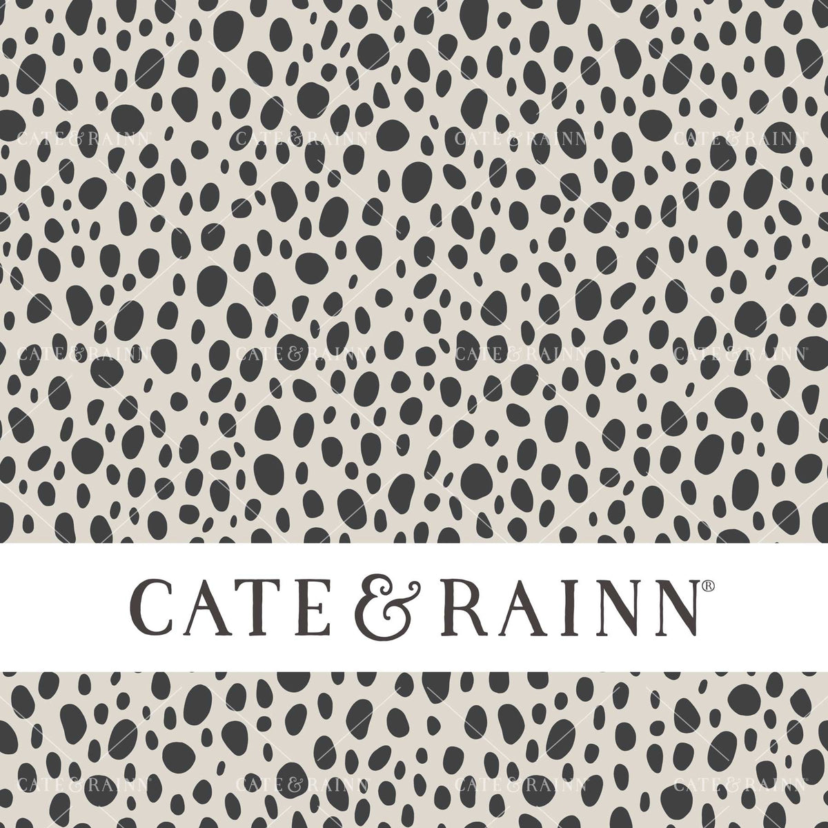 Black and Cream Boho Spots Seamless Pattern | Montana Bloom Collection