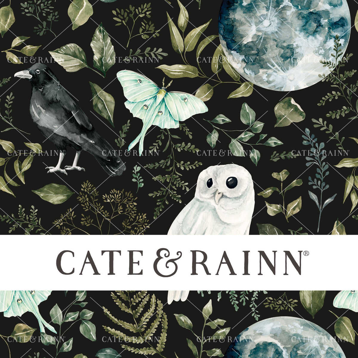 Spooky Forest Seamless Pattern | Moonlit Hollow Collection