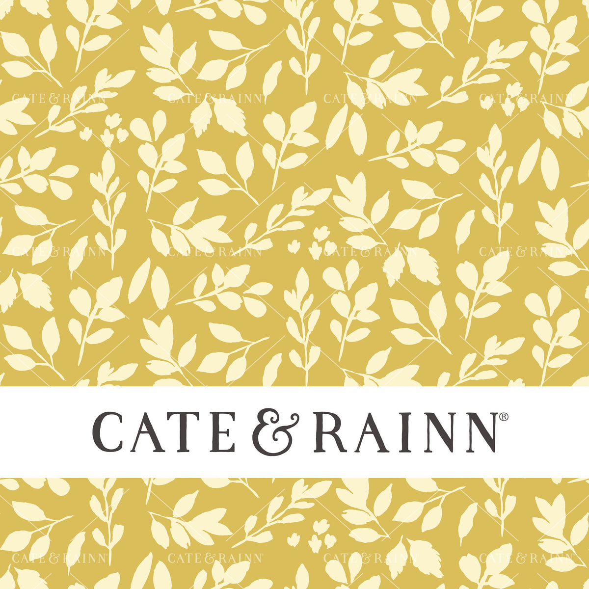 Yellow Leaves Seamless Pattern | Nightfall Floral Collection