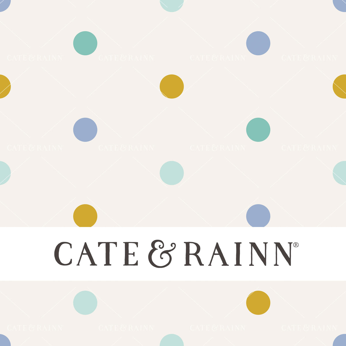 Blue and Yellow Polka Dot Seamless Pattern | Pet Shop Collection