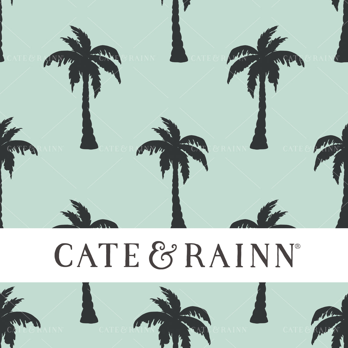 Palm Trees - Pirates Ahoy Seamless Pattern by Cate &amp; Rainn®