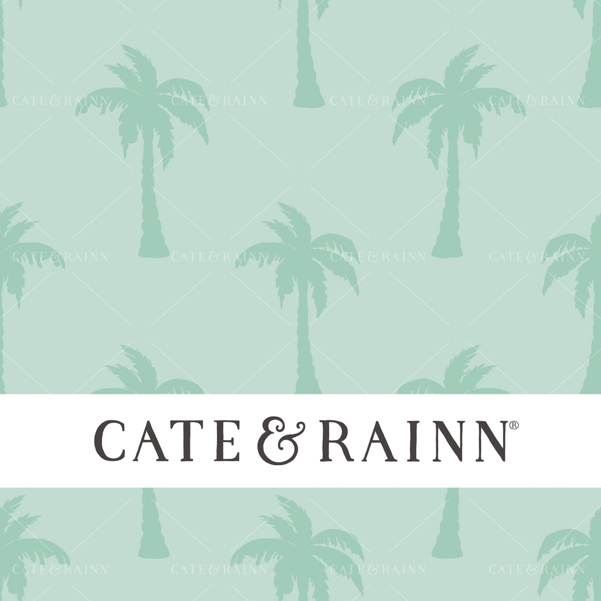 Palm Trees - Pirates Ahoy Seamless Pattern by Cate &amp; Rainn®