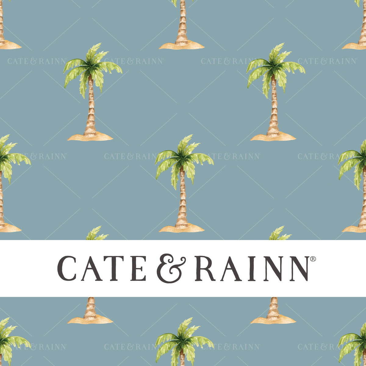 Palm Trees - Pirates Ahoy Seamless Pattern by Cate &amp; Rainn®