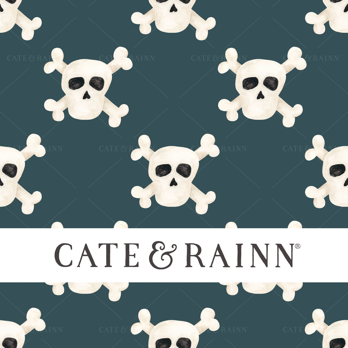 Hand-painted Pirates Ahoy Seamless Pattern by Cate &amp; Rainn®