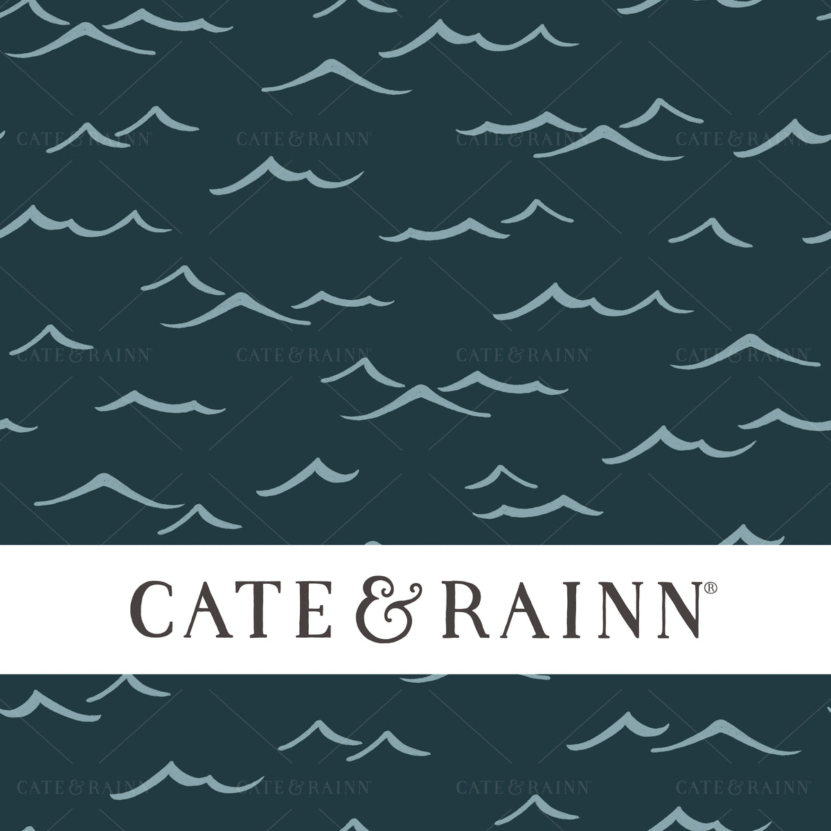 Ocean Waves Pirates Ahoy Seamless Pattern by Cate &amp; Rainn®