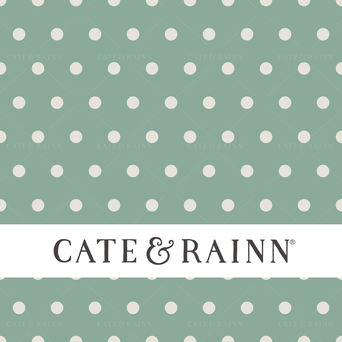 Aqua Blue Polka Dot Seamless Pattern | Retro Kids Collection