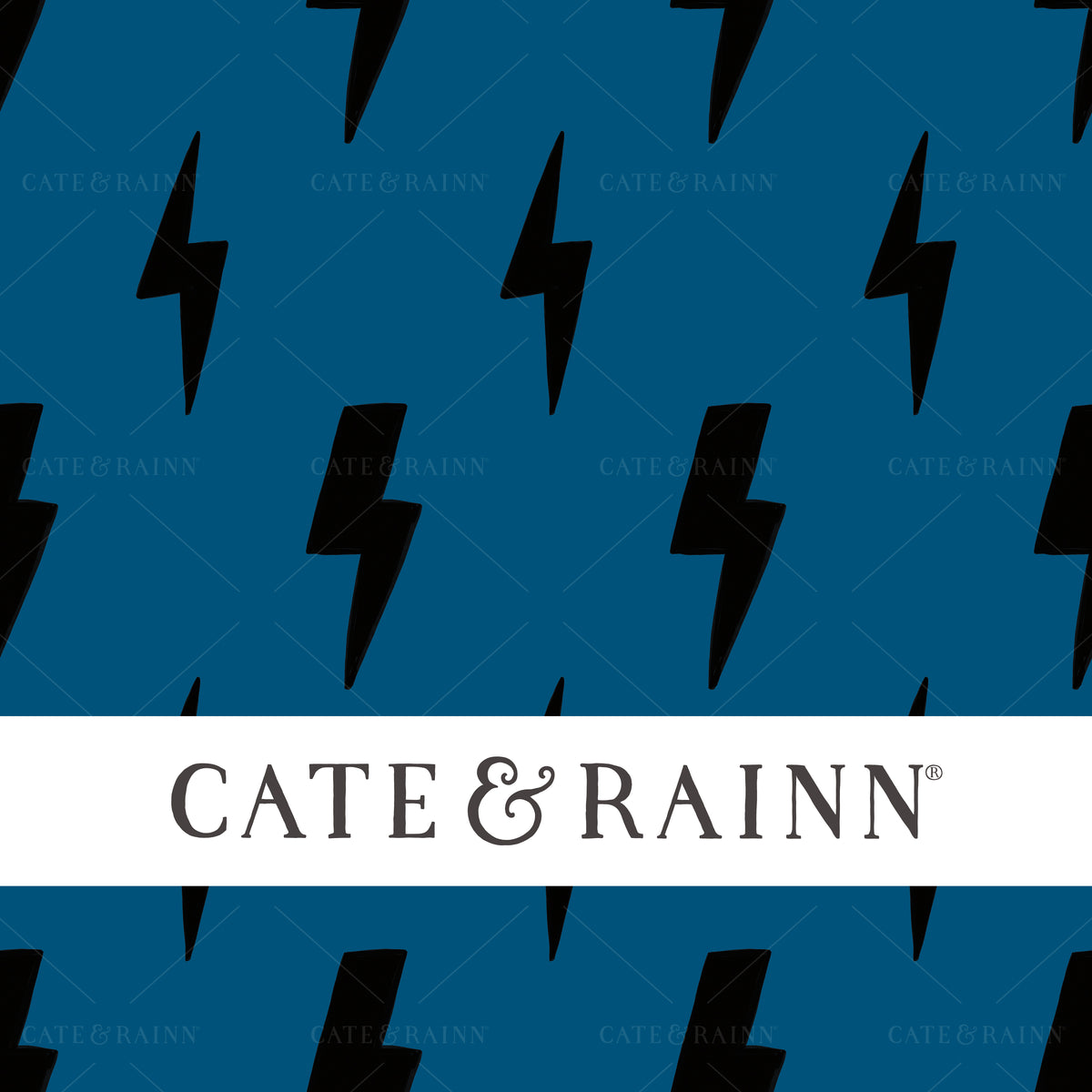 Lightning Bolt seamless pattern design by Cate and Rainn®