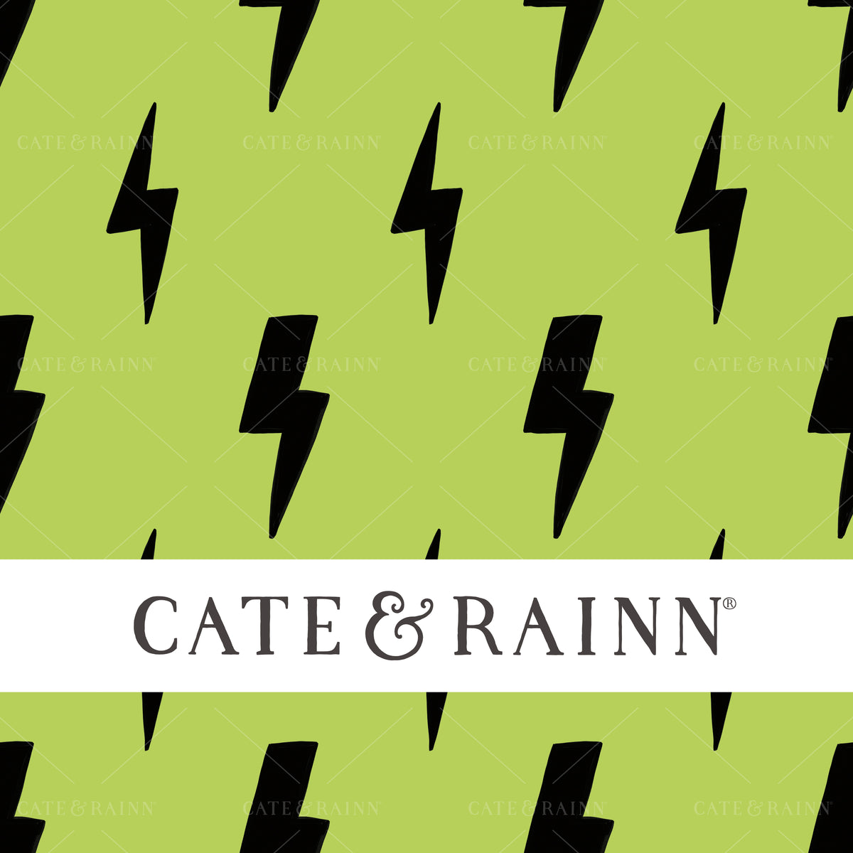 Lightning Bolt seamless pattern design by Cate and Rainn®