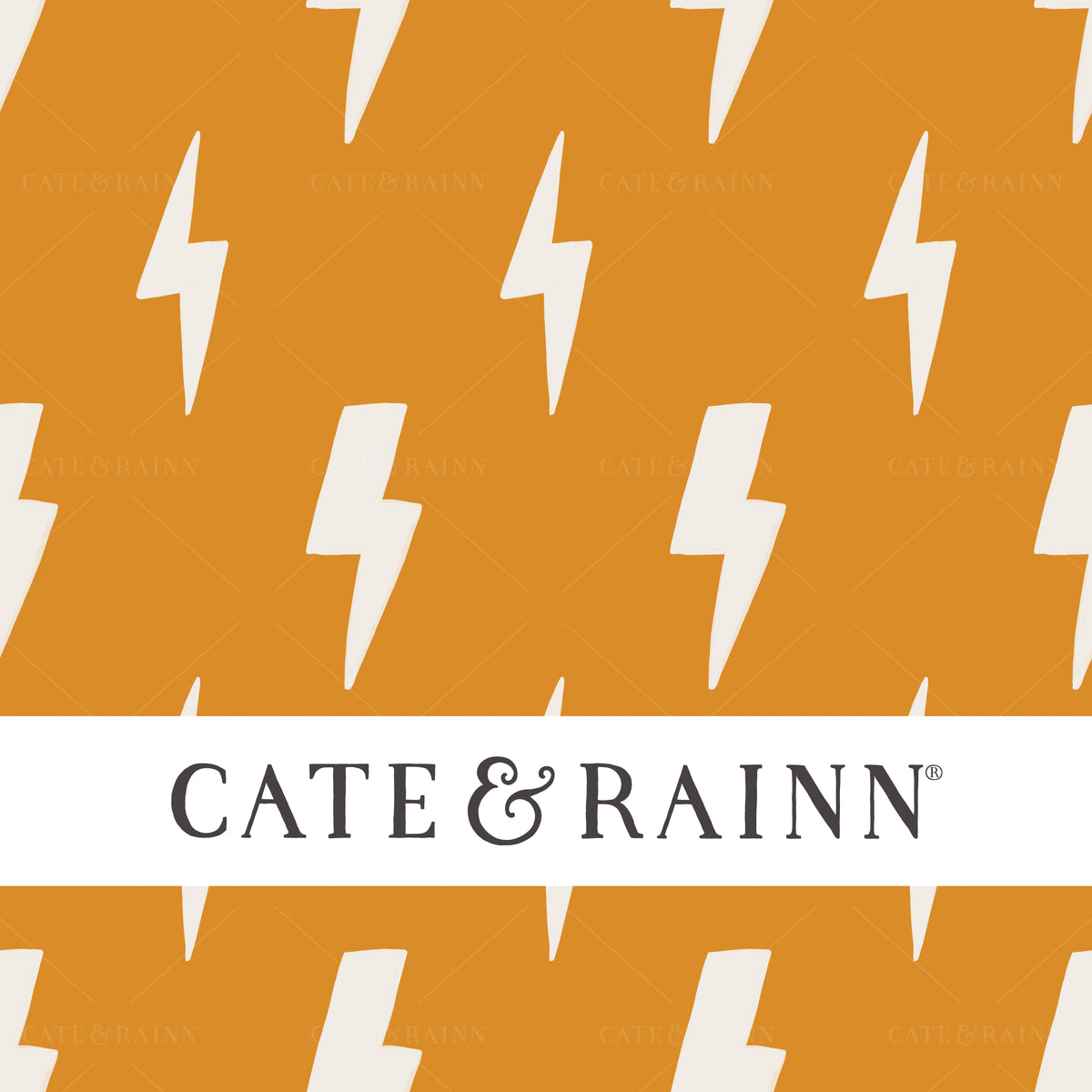 Lightning Bolt seamless pattern design by Cate and Rainn®